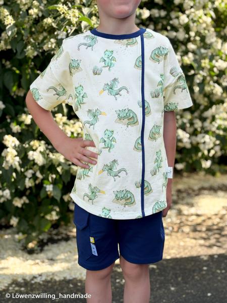 Baumwolljersey Miracle kleine Drachen by Christiane Zielinski by Swafing